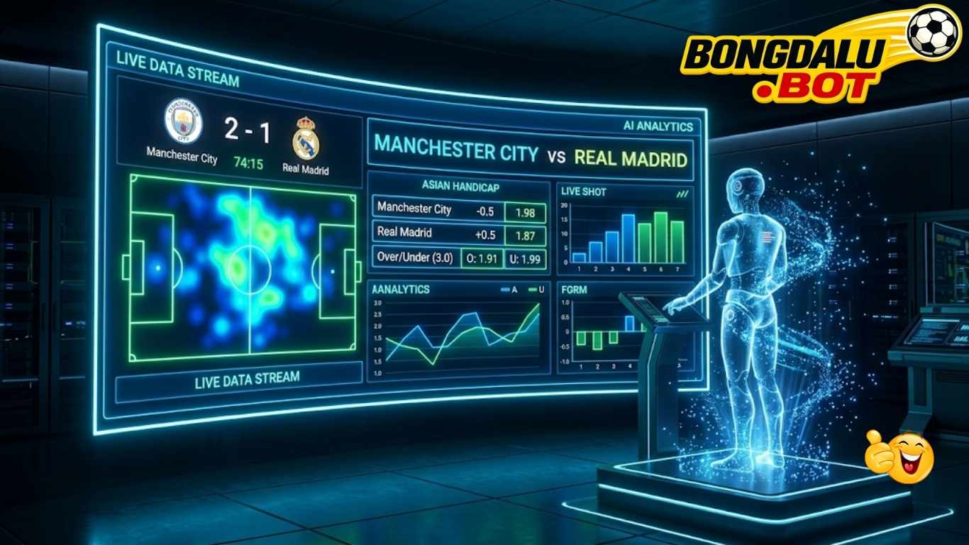 Giao diện Bongdalu Bot cập nhật livescore siêu tốc độ.