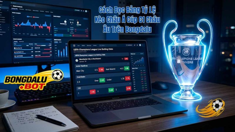 Cách Đọc Bảng Tỷ Lệ Kèo Châu Á (Asian Handicap) Các Trận Đấu Cúp C1