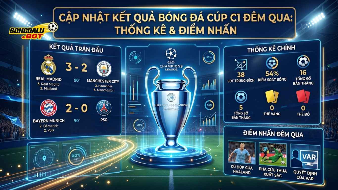 Cập Nhật Kết Quả Bóng Đá Cúp C1 Đêm Qua: Thống Kê & Điểm Nhấn
